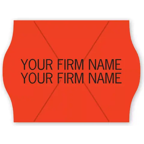 Red Pricing Labels for METO Gun, 2-Line