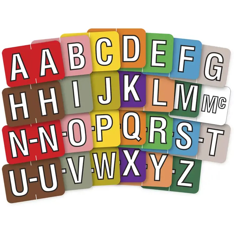Sycom®/Barkley® Individual End-Tab Labels - F
