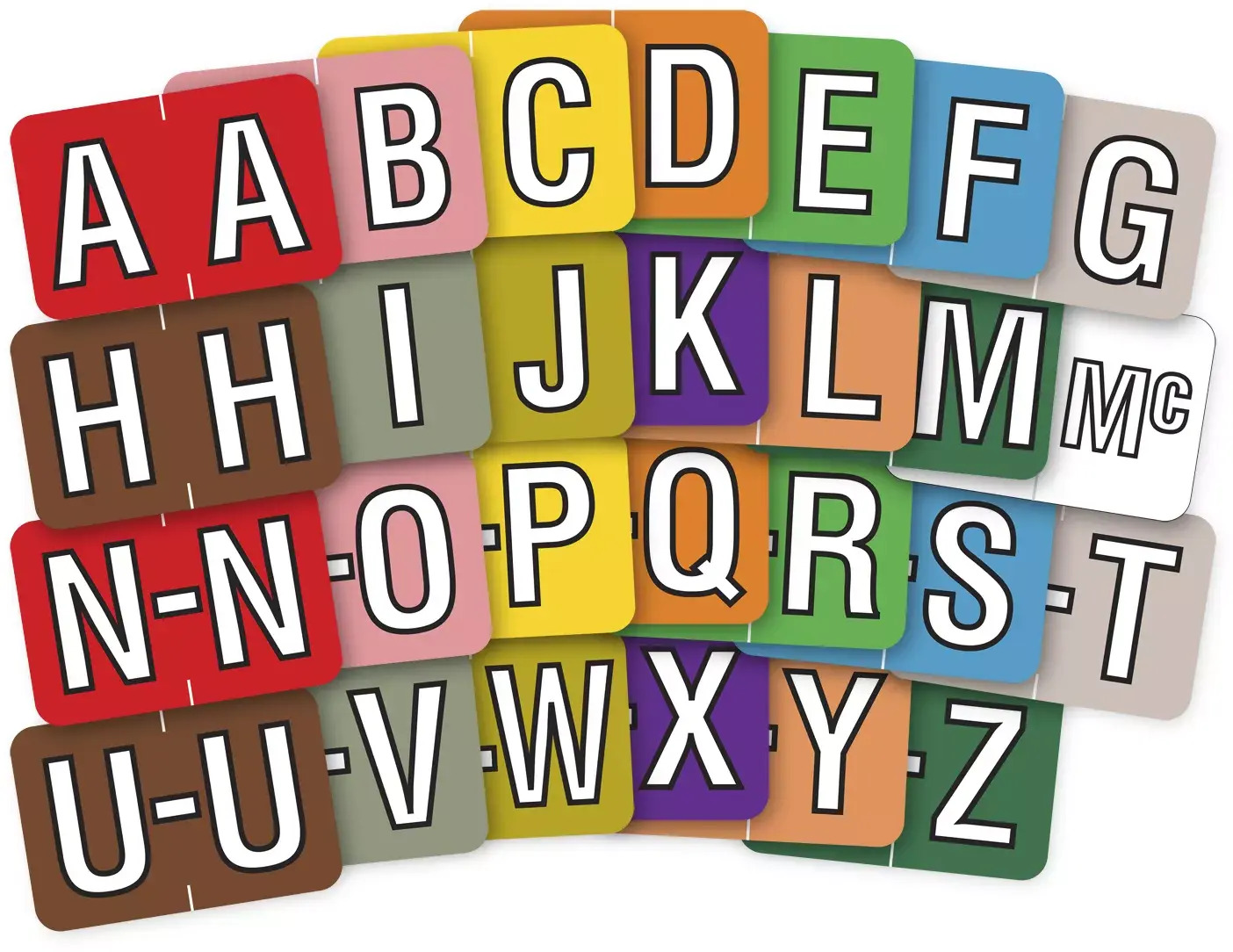 Sycom®/Barkley® Individual End-Tab Labels - F