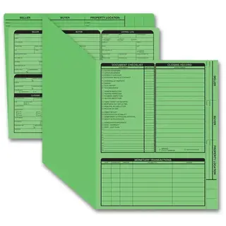 Green real estate folders