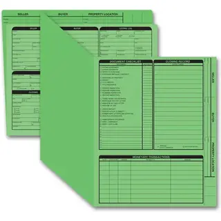 Green real estate folders