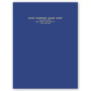 Linen Presentation Folders - Blue