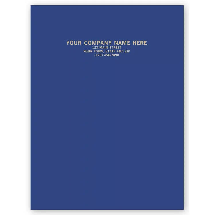 Linen Pocket Folders - Gray