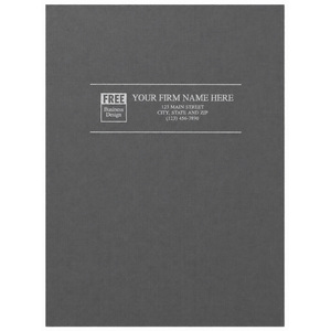 Linen Pocket Folders - Gray