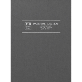 Linen Pocket Folders - Gray