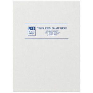 Linen Presentation Folders - White