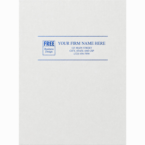 Linen Presentation Folders - White