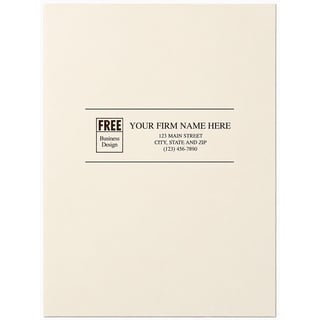 Custom Presentation Folders - Glossy Ivory