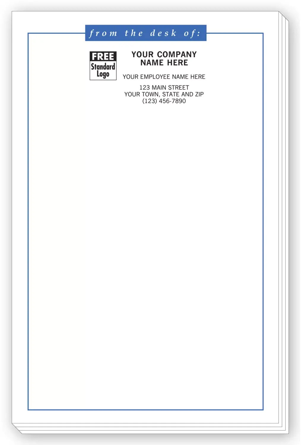 Long Personalized Notepads