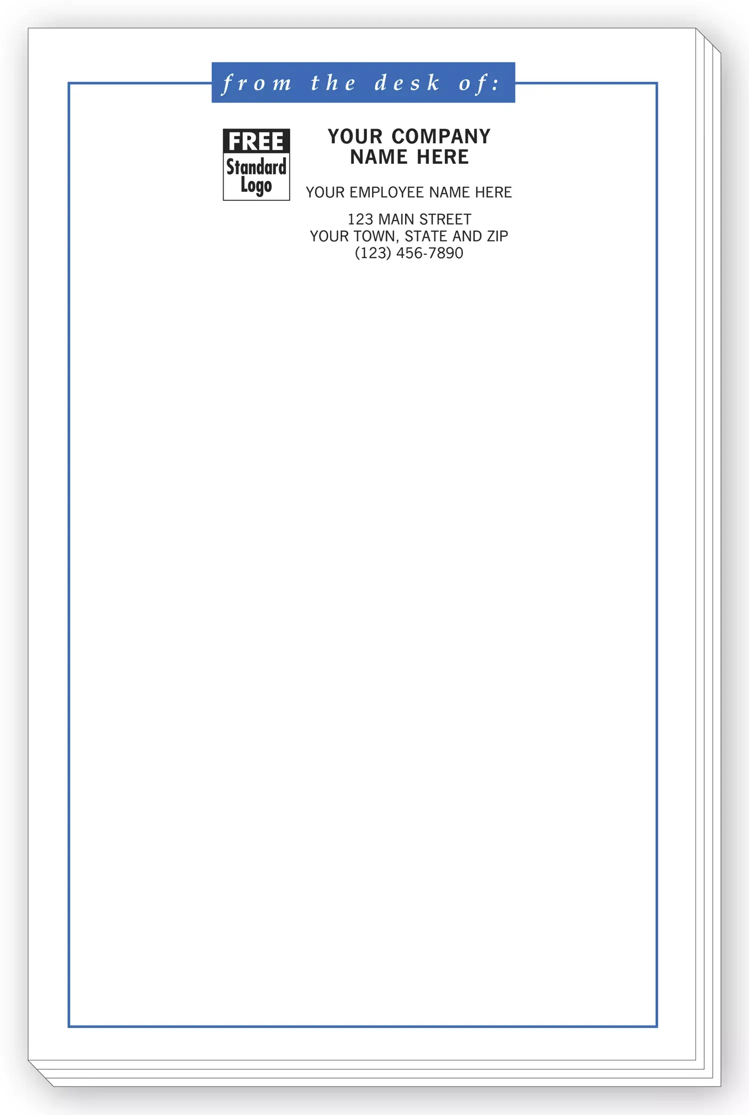 Long Personalized Notepads