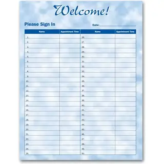 Patient Sign-In Sheet