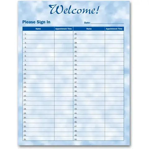 Patient Sign-In Sheet