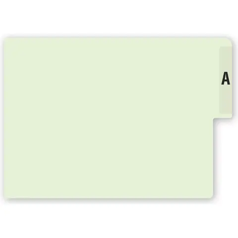 End Tab File Folder