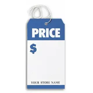 Large Blue & White Price Tags