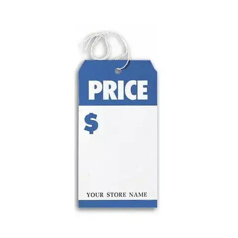 Large Blue & White Price Tags