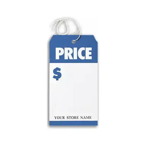 Large Blue & White Price Tags