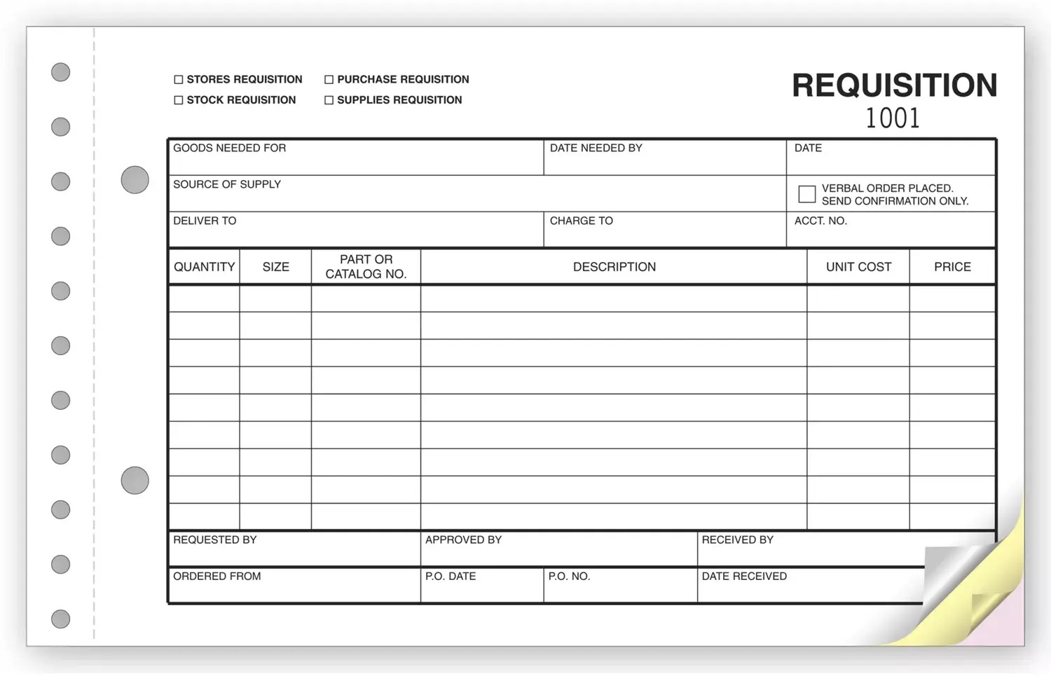 Requisition Forms