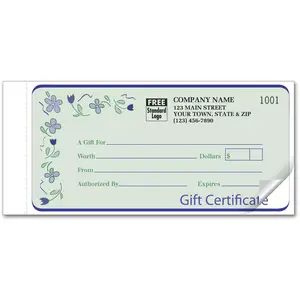 Custom Gift Certificates-Spring Bouquet