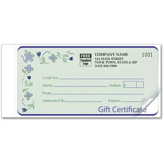 Custom Gift Certificates-Spring Bouquet