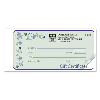 Custom Gift Certificates-Spring Bouquet