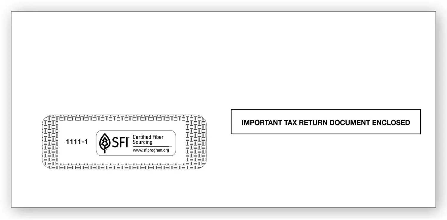 1099 Tax Form Envelopes - One-Window