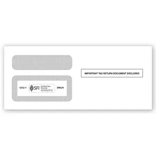 1099 Tax Form Envelopes - Double Window