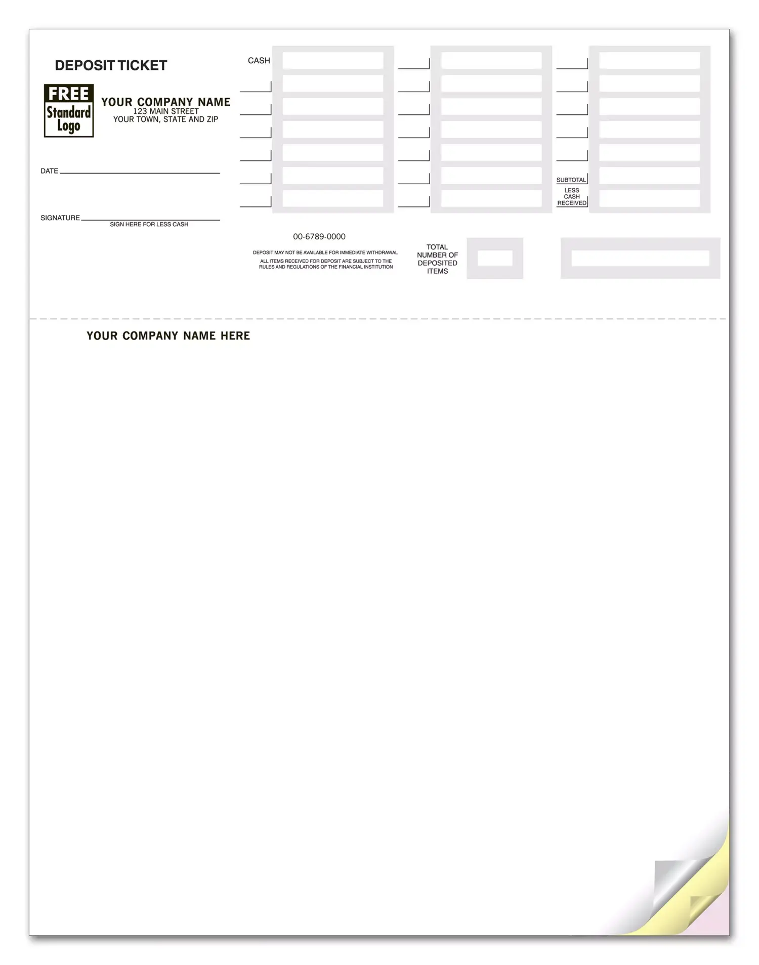 Quickbooks® Deposits