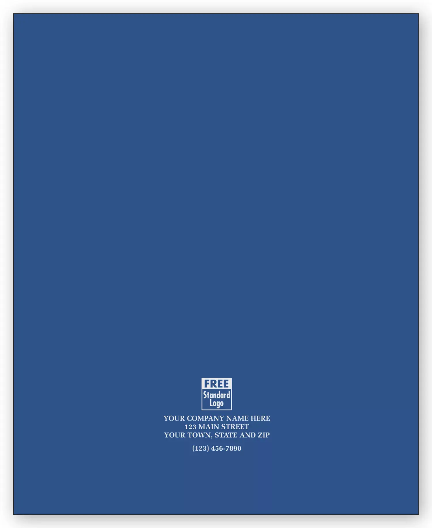 Reinforced Pocket Folder - Leatherette-Grained 