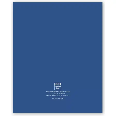 Reinforced Pocket Folder - Leatherette-Grained 