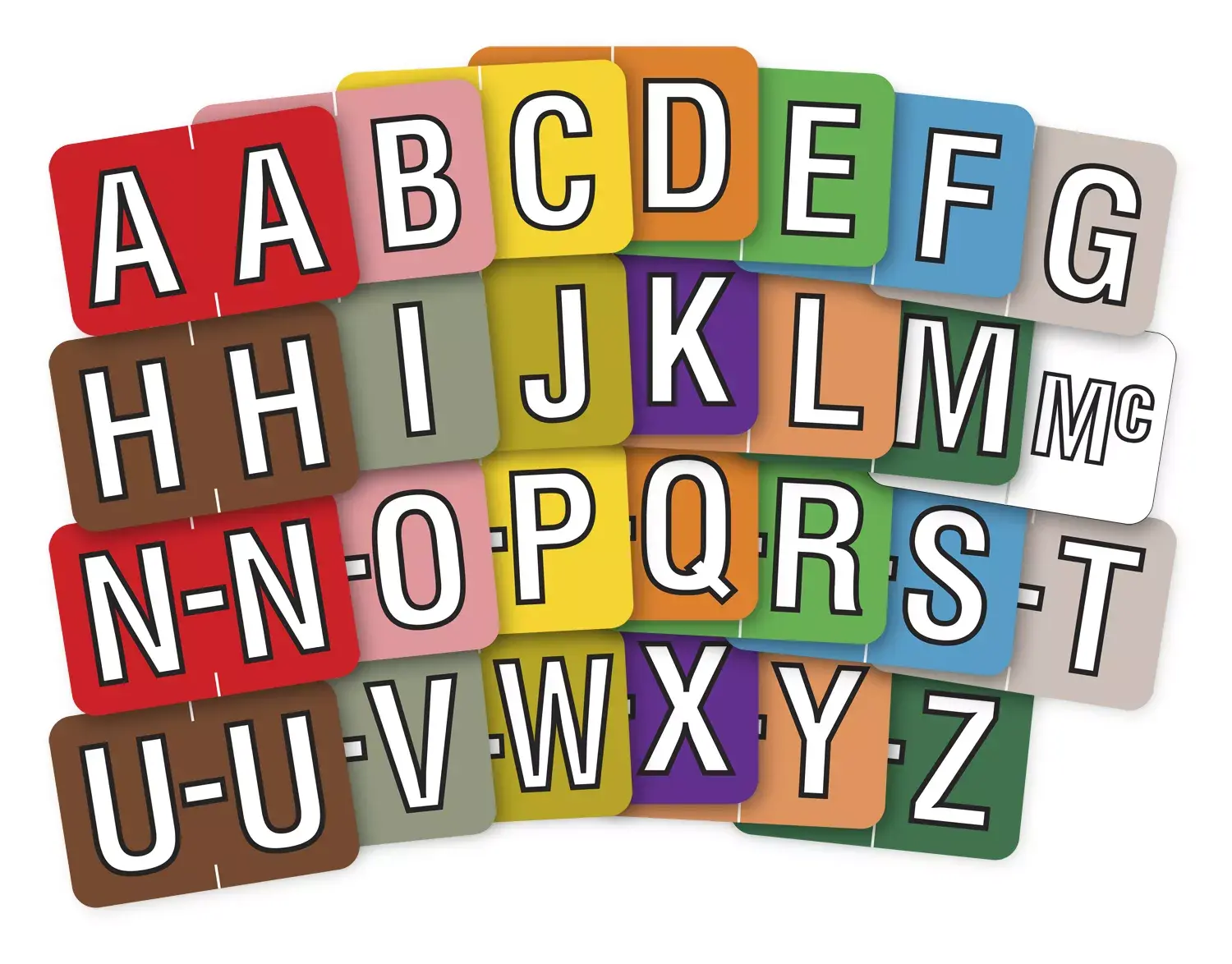 Sycom®/Barkley® Individual End-Tab Labels - X