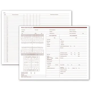 Pediatric Dental Exam Record