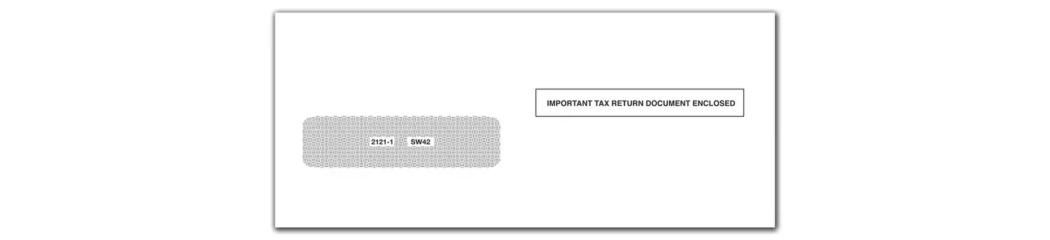 1042 Tax Envelopes - Single-Window 