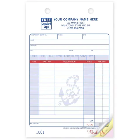 Marine Register Forms, 3-Part