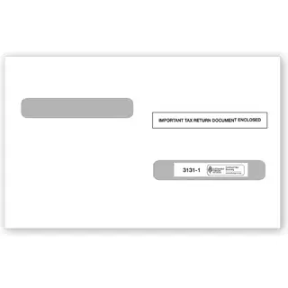 Laser W2 Tax Envelopes, Double Window 