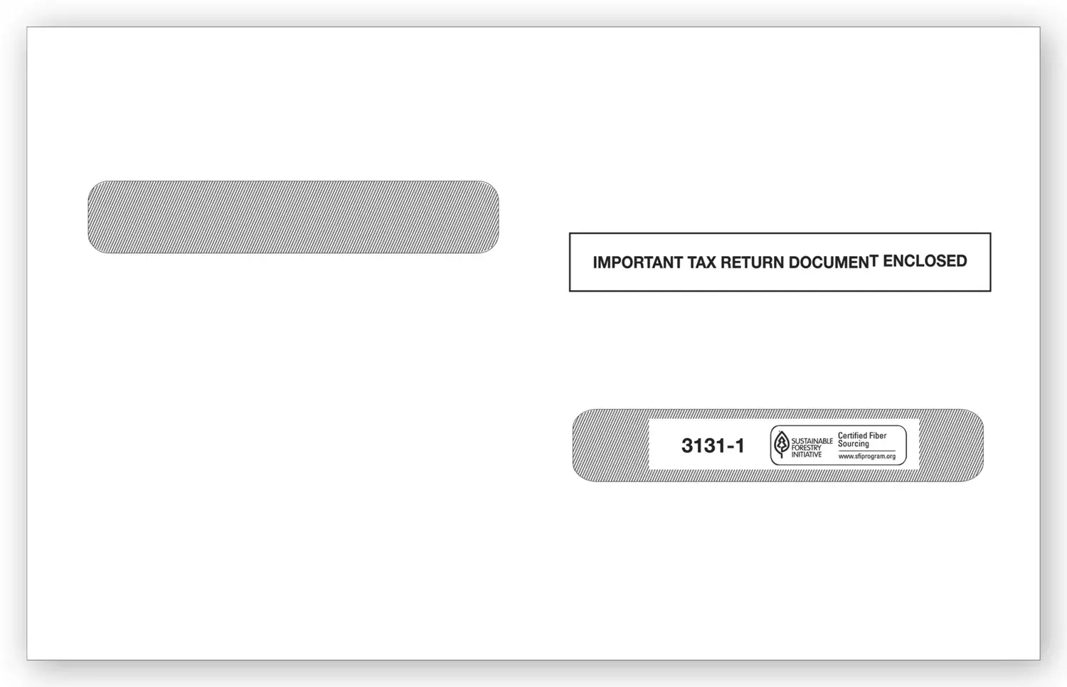 Laser W2 Tax Envelopes, Double Window 