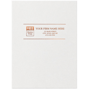 Custom Presentation Folders - White Glossy