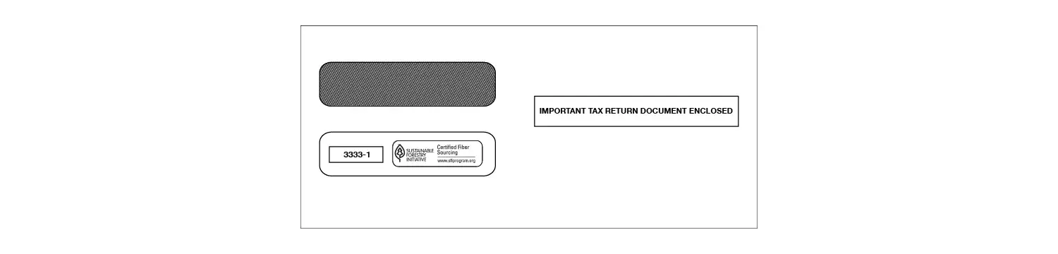 Laser W-2 Tax Envelopes - Double-Window 