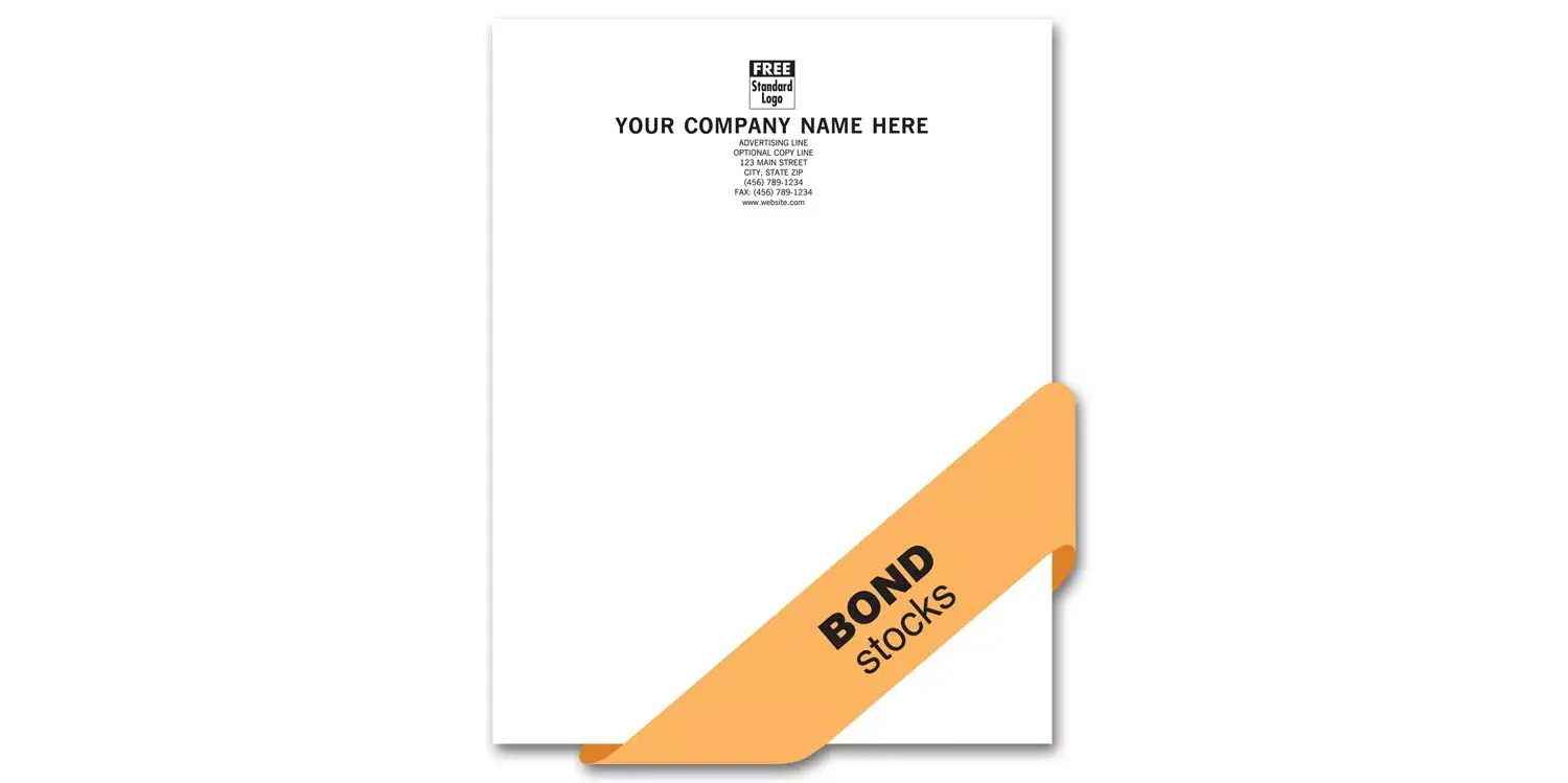 25% Cotton 24# Letterheads, Laid Finish