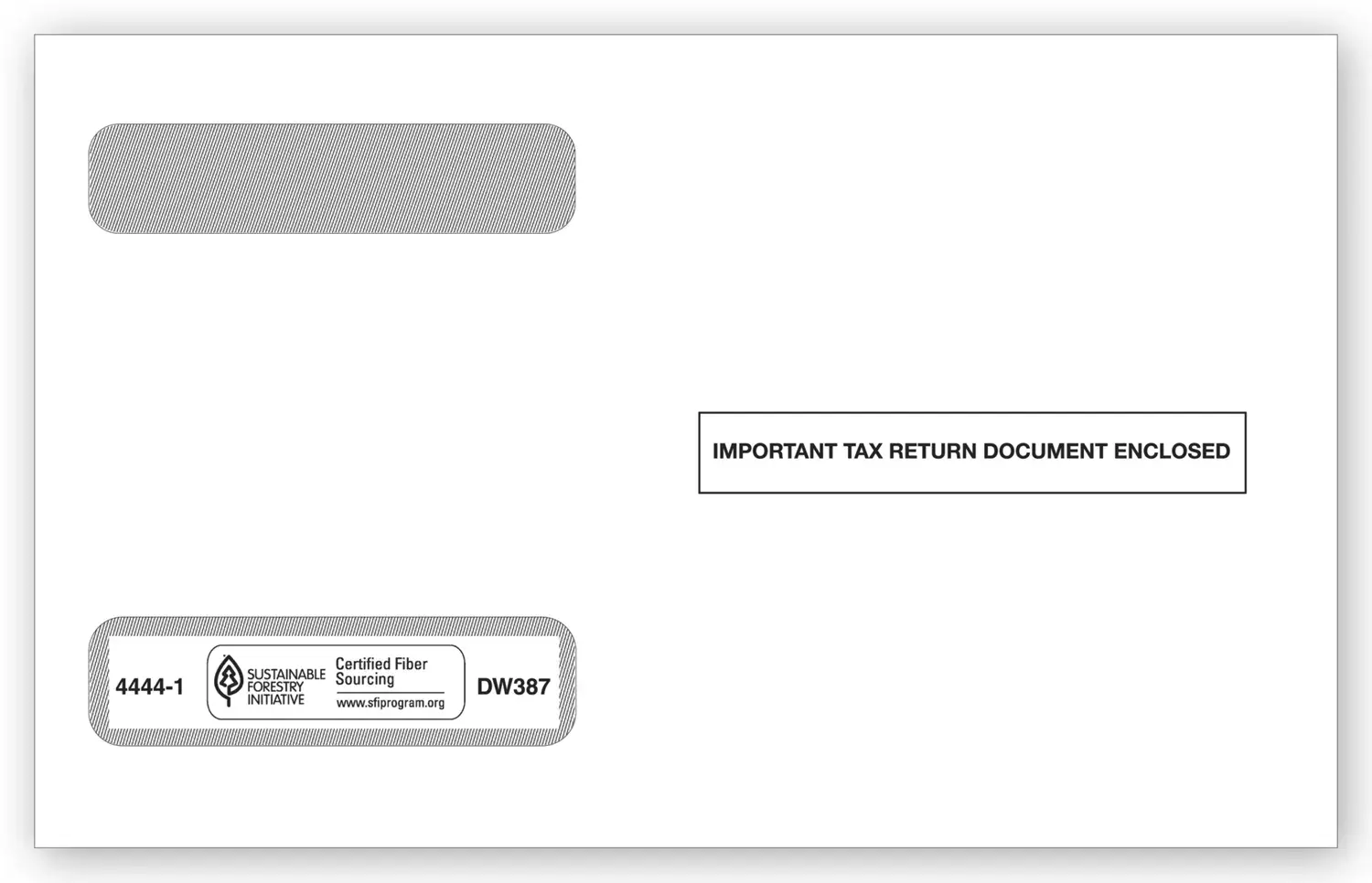 W-2 Tax Envelopes - Double-Window, Horizontal, 4-Up