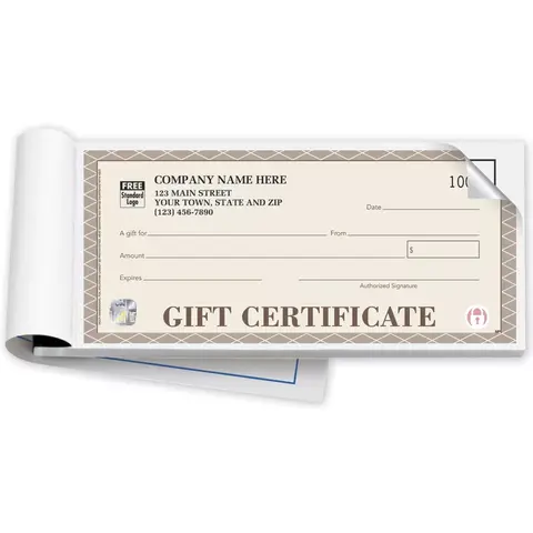 Santa Fe Custome Gift Certificate Book
