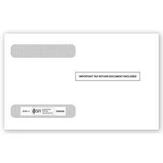 W-2 Tax Envelopes - Double-Window - Horizontal, 4-Up