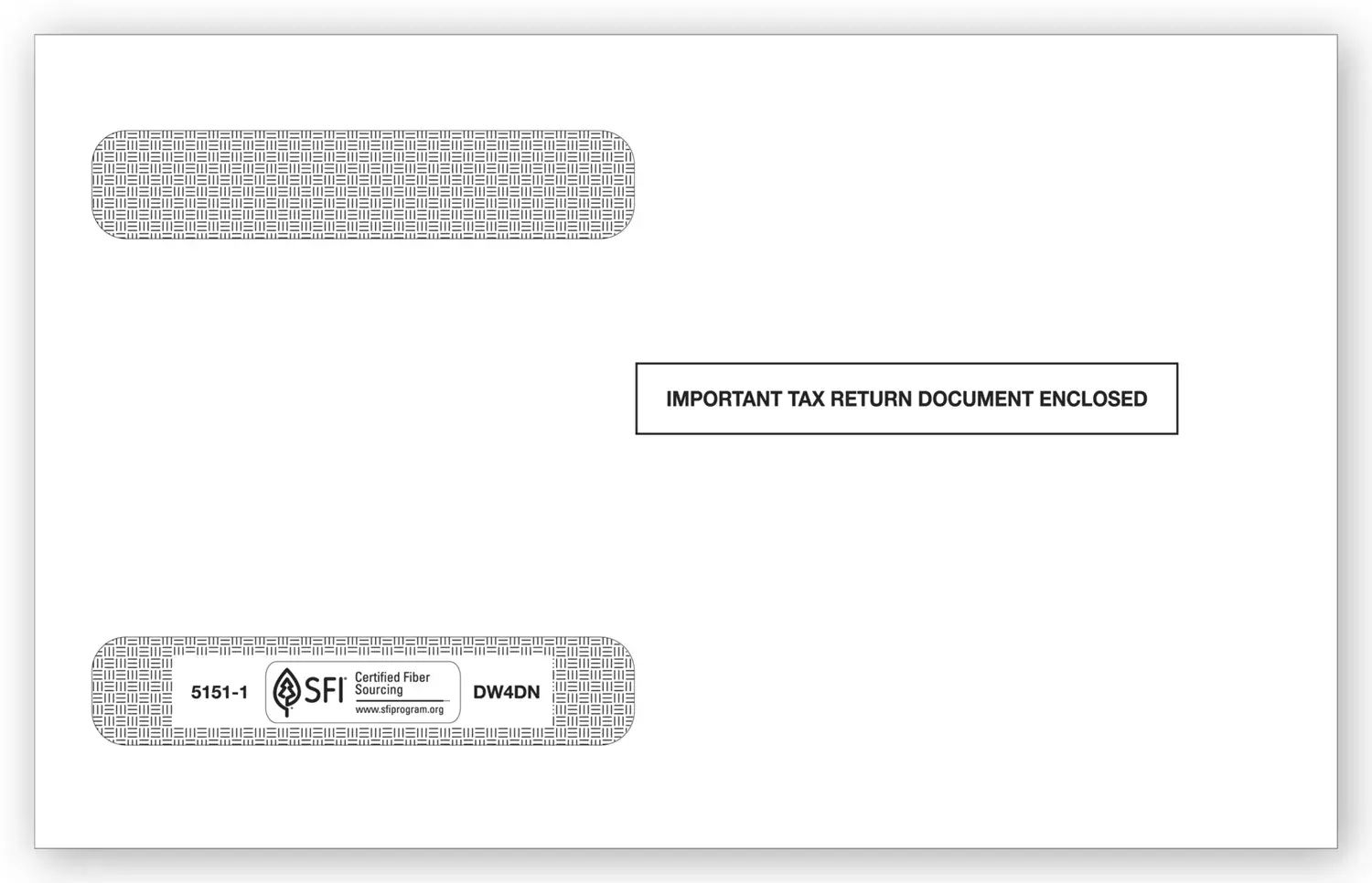 W-2 Tax Envelopes - Double-Window - Horizontal, 4-Up