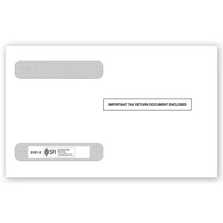 W-2 Tax Envelopes - Double-Window 