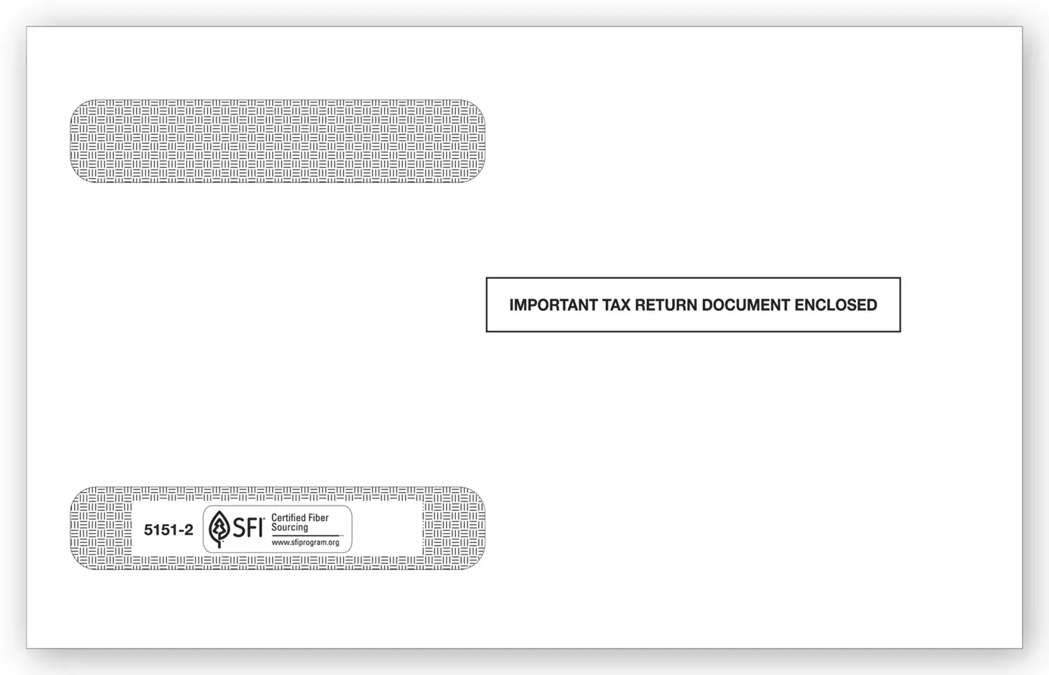 W-2 Tax Envelopes - Double-Window 