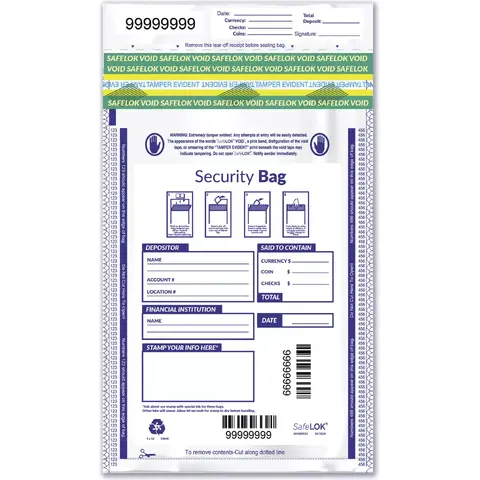 Opaque Deposit Bags - Single Pocket