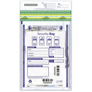 Tamper-Evident Cash Deposit Bags