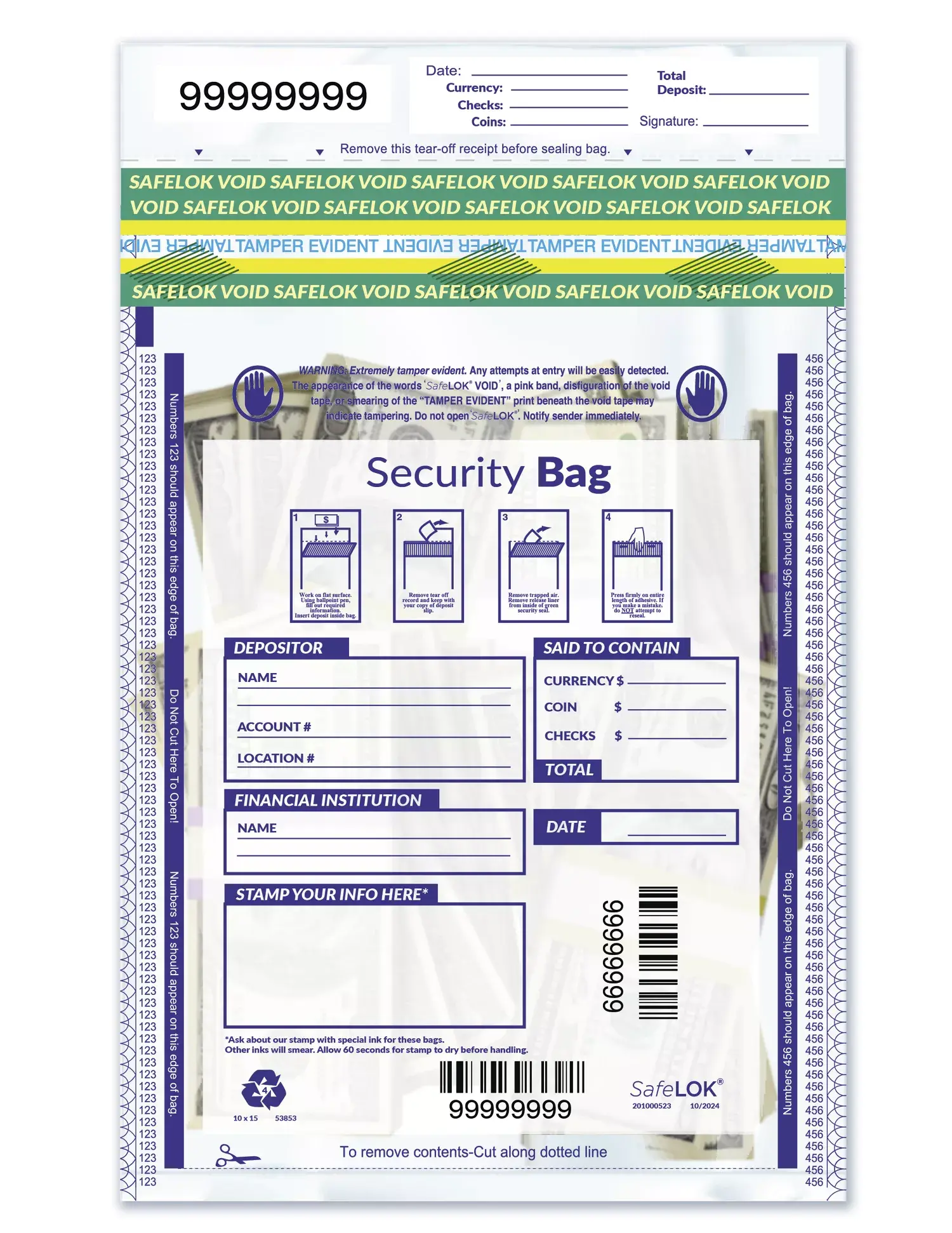 Cash Deposit Bags
