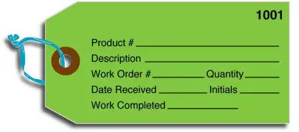 Custom Tags on 10 Point Tag Stock - Horizontal