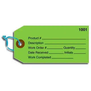 Custom Tags on 10 Point Tag Stock - Horizontal