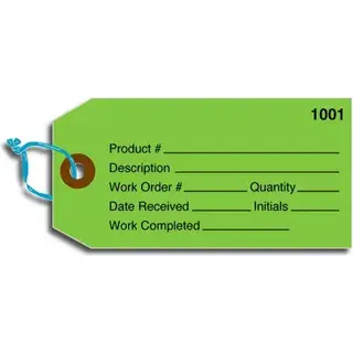 Custom Tags on 10 Point Tag Stock - Horizontal